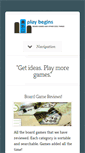 Mobile Screenshot of playbegins.com